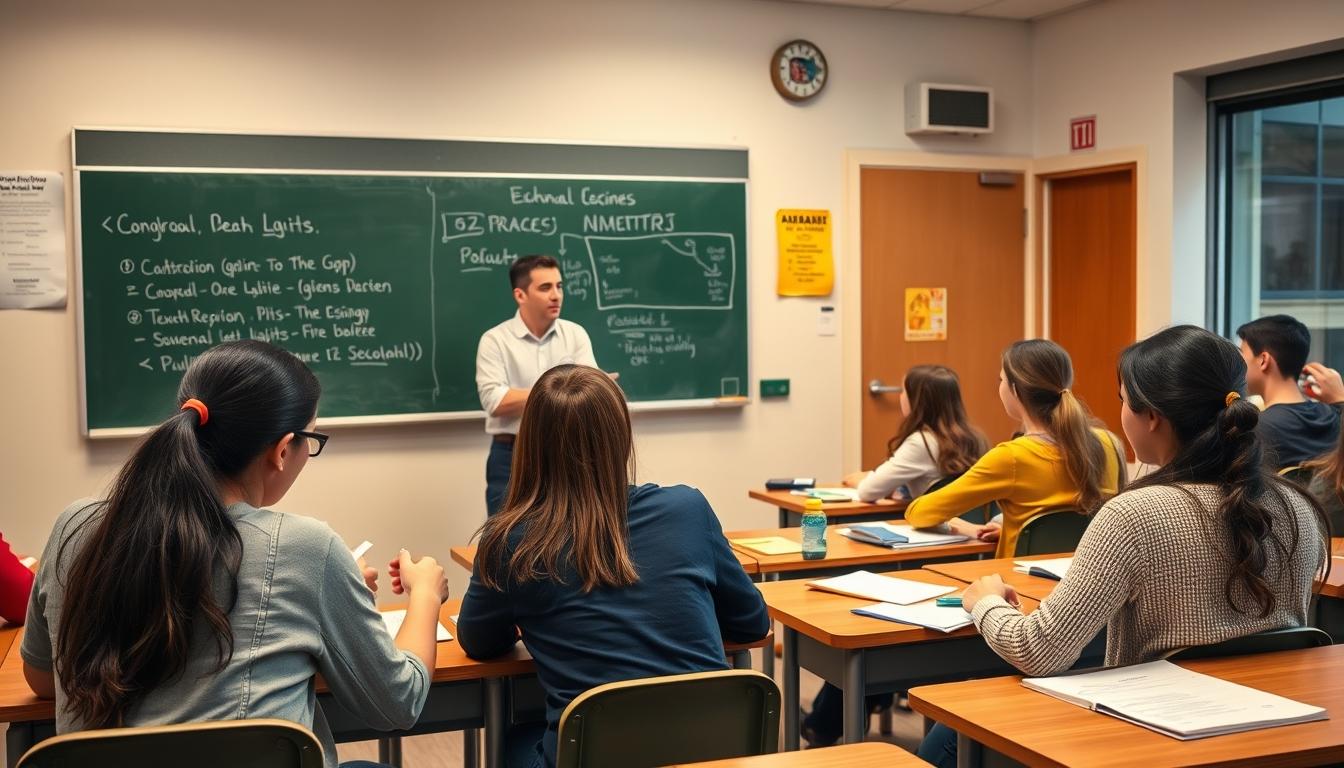 Organized exam preparation notes and academic planner