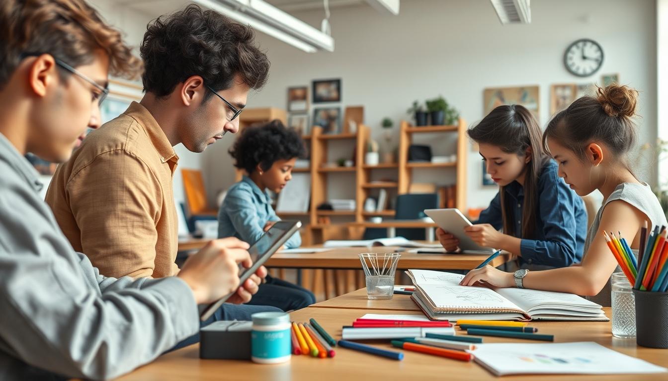 Modern university campus for students